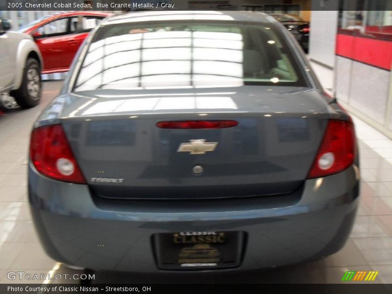 Blue Granite Metallic / Gray 2005 Chevrolet Cobalt Sedan