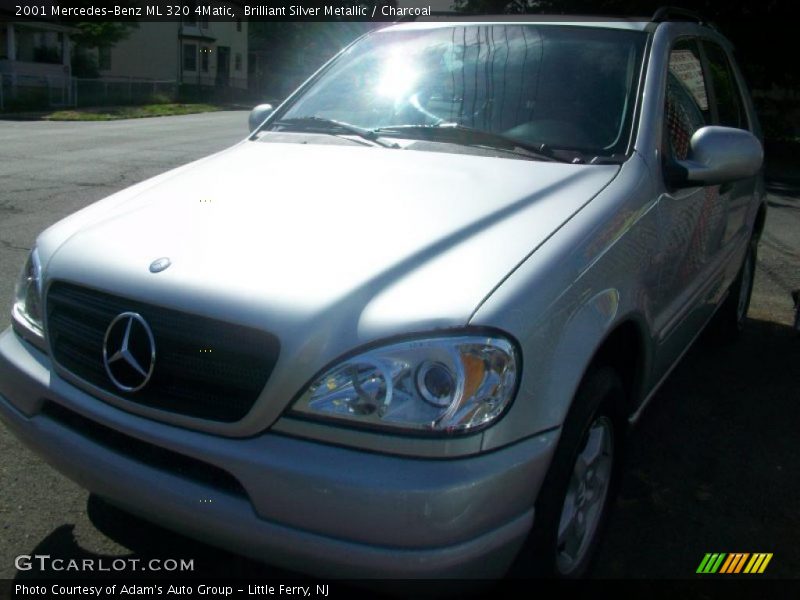 Brilliant Silver Metallic / Charcoal 2001 Mercedes-Benz ML 320 4Matic