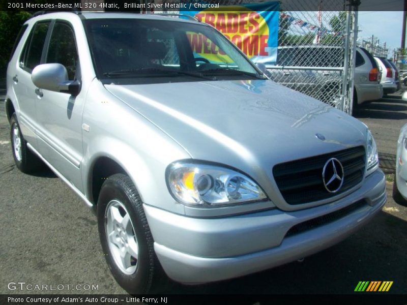 Brilliant Silver Metallic / Charcoal 2001 Mercedes-Benz ML 320 4Matic