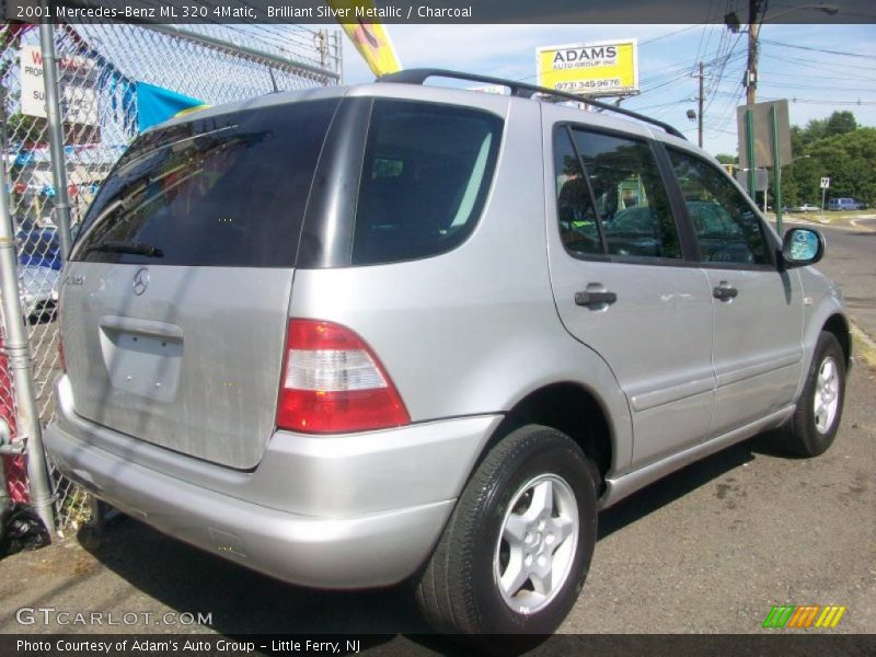 Brilliant Silver Metallic / Charcoal 2001 Mercedes-Benz ML 320 4Matic
