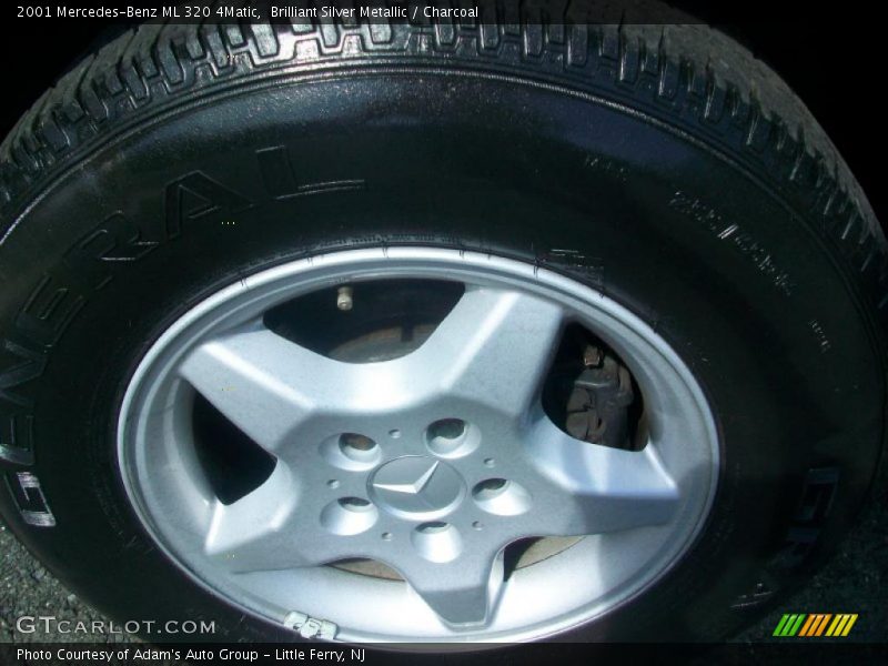 Brilliant Silver Metallic / Charcoal 2001 Mercedes-Benz ML 320 4Matic