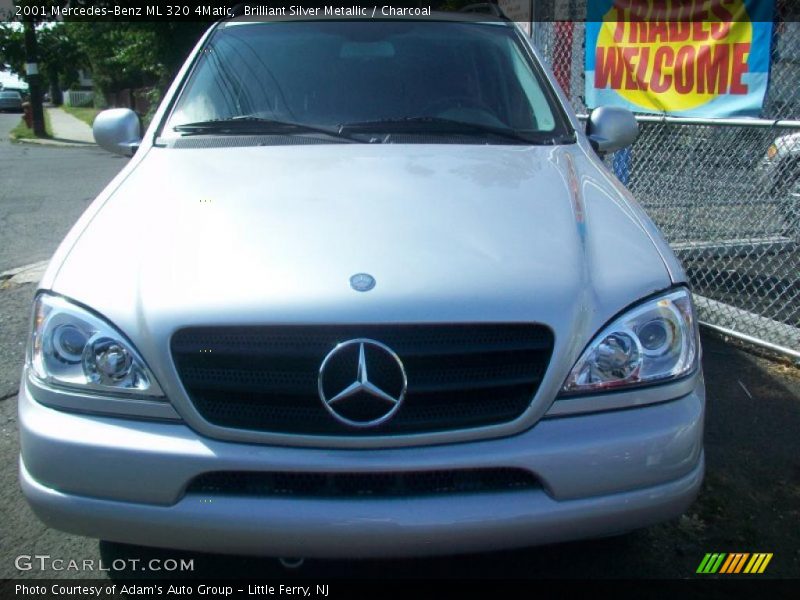 Brilliant Silver Metallic / Charcoal 2001 Mercedes-Benz ML 320 4Matic