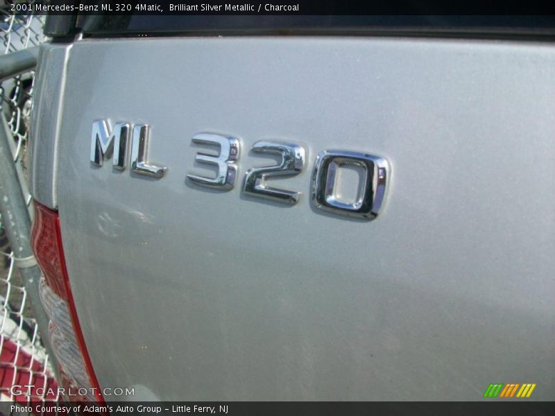 Brilliant Silver Metallic / Charcoal 2001 Mercedes-Benz ML 320 4Matic