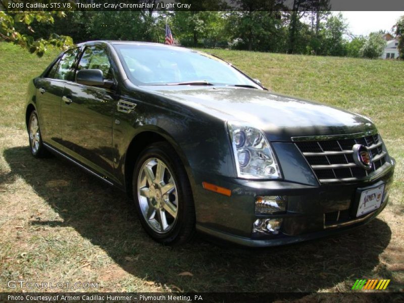 Thunder Gray ChromaFlair / Light Gray 2008 Cadillac STS V8