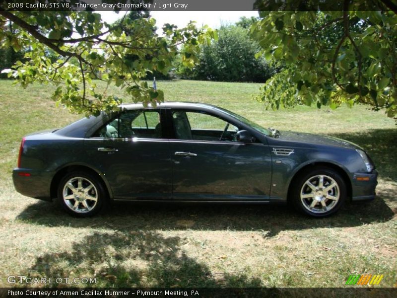 Thunder Gray ChromaFlair / Light Gray 2008 Cadillac STS V8