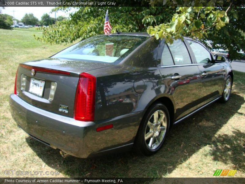 Thunder Gray ChromaFlair / Light Gray 2008 Cadillac STS V8