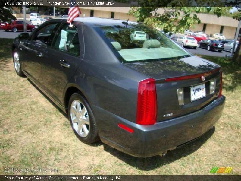 Thunder Gray ChromaFlair / Light Gray 2008 Cadillac STS V8