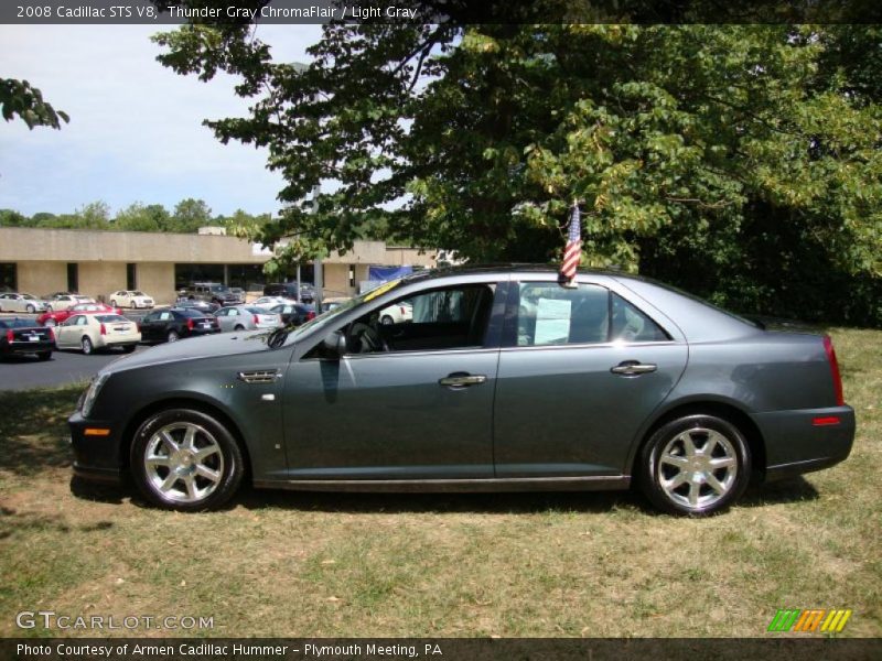Thunder Gray ChromaFlair / Light Gray 2008 Cadillac STS V8