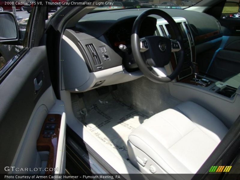 Thunder Gray ChromaFlair / Light Gray 2008 Cadillac STS V8