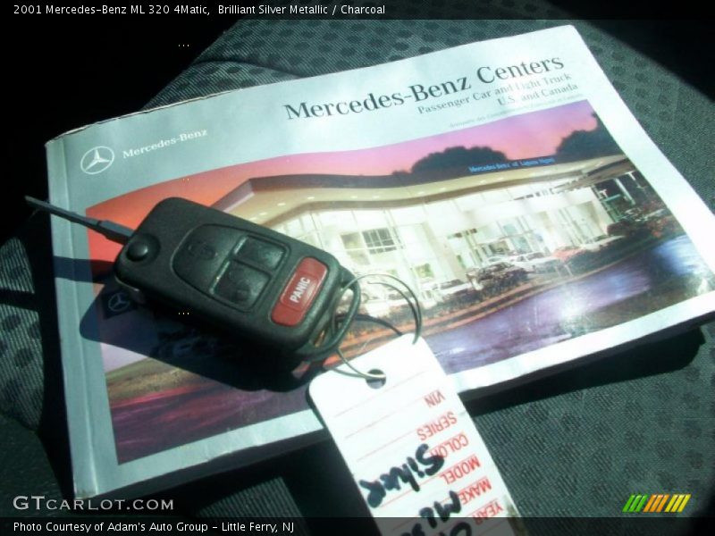 Brilliant Silver Metallic / Charcoal 2001 Mercedes-Benz ML 320 4Matic