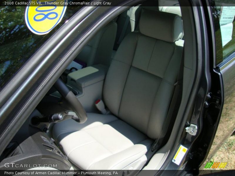 Thunder Gray ChromaFlair / Light Gray 2008 Cadillac STS V8