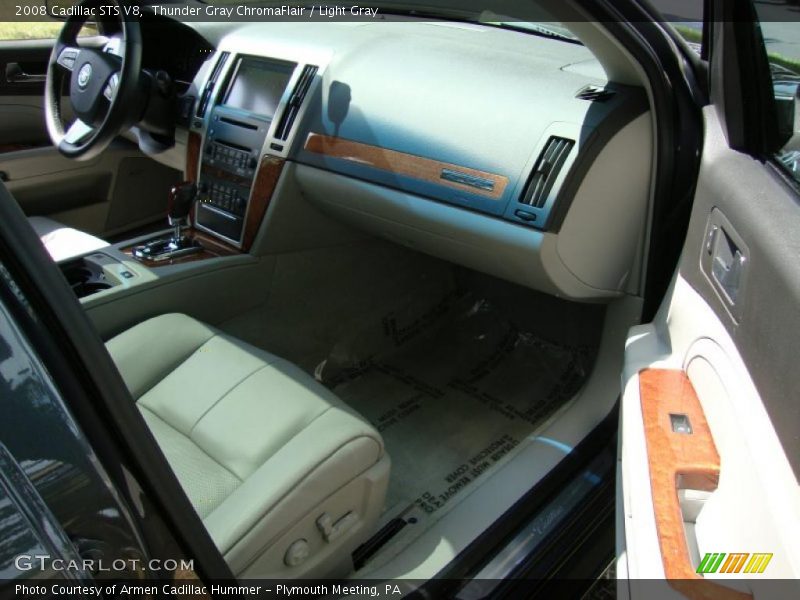 Thunder Gray ChromaFlair / Light Gray 2008 Cadillac STS V8