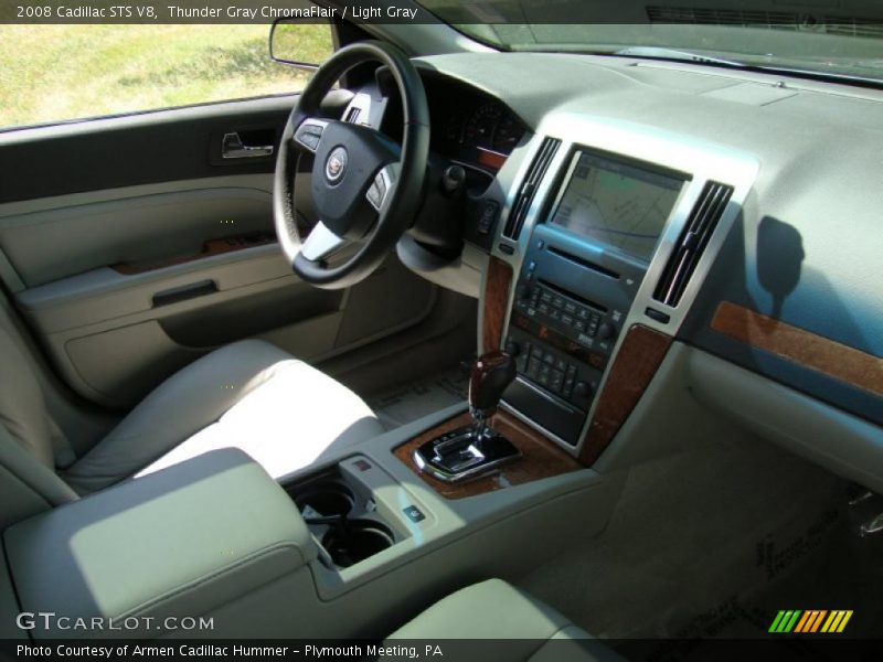 Thunder Gray ChromaFlair / Light Gray 2008 Cadillac STS V8