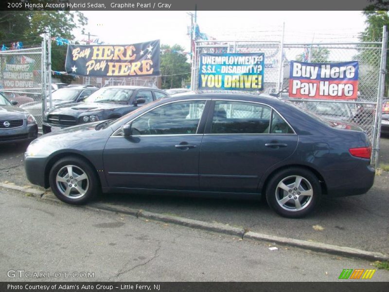 Graphite Pearl / Gray 2005 Honda Accord Hybrid Sedan