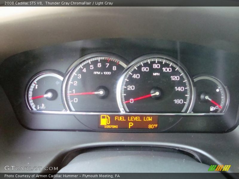 Thunder Gray ChromaFlair / Light Gray 2008 Cadillac STS V8