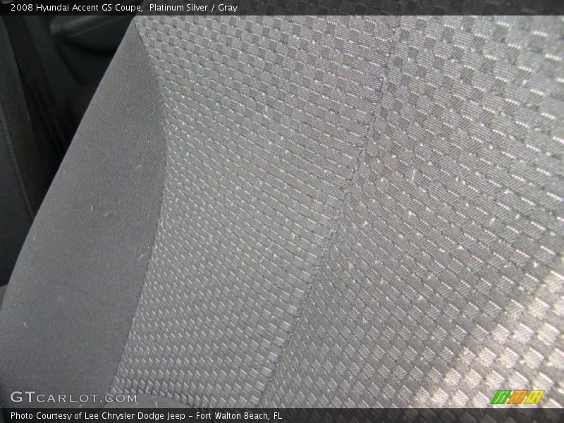 Platinum Silver / Gray 2008 Hyundai Accent GS Coupe