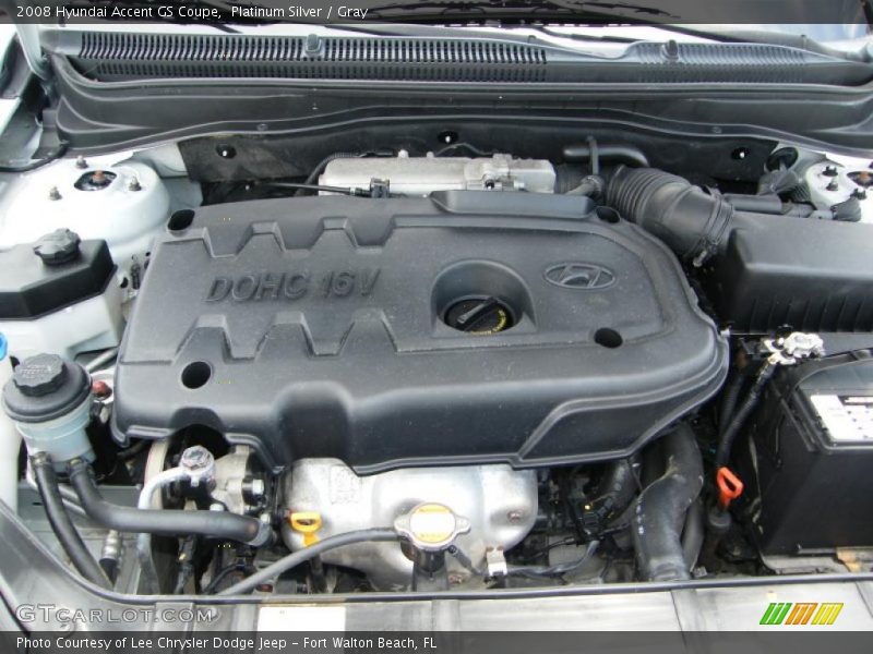 Platinum Silver / Gray 2008 Hyundai Accent GS Coupe