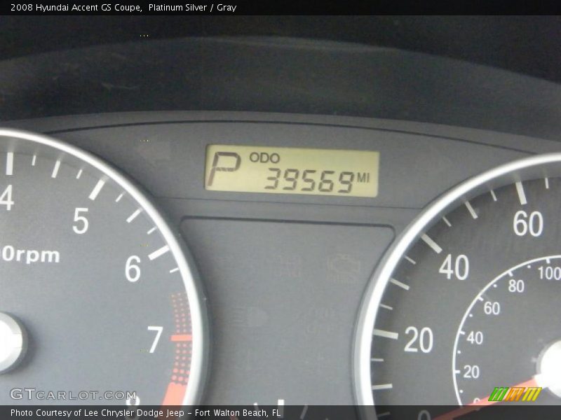Platinum Silver / Gray 2008 Hyundai Accent GS Coupe