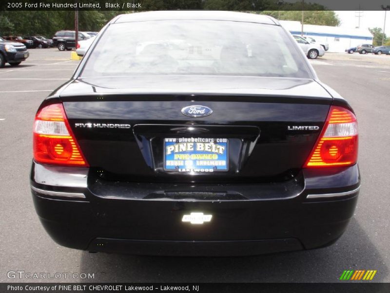 Black / Black 2005 Ford Five Hundred Limited