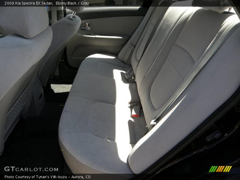 Ebony Black / Gray 2009 Kia Spectra EX Sedan