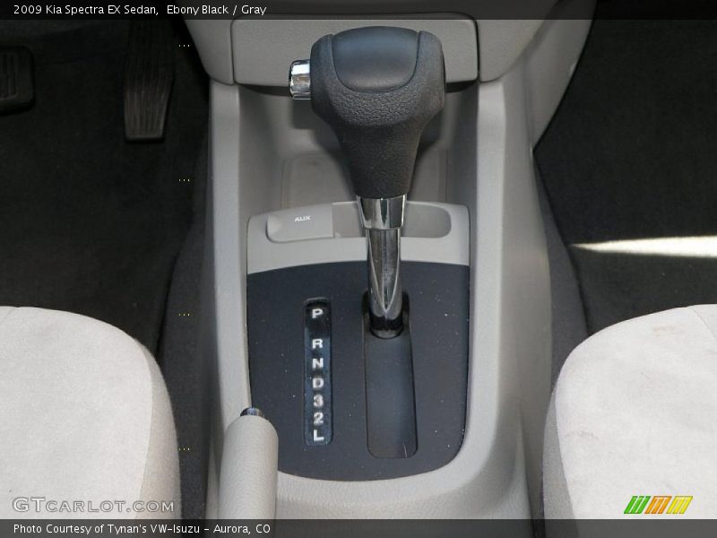 Ebony Black / Gray 2009 Kia Spectra EX Sedan