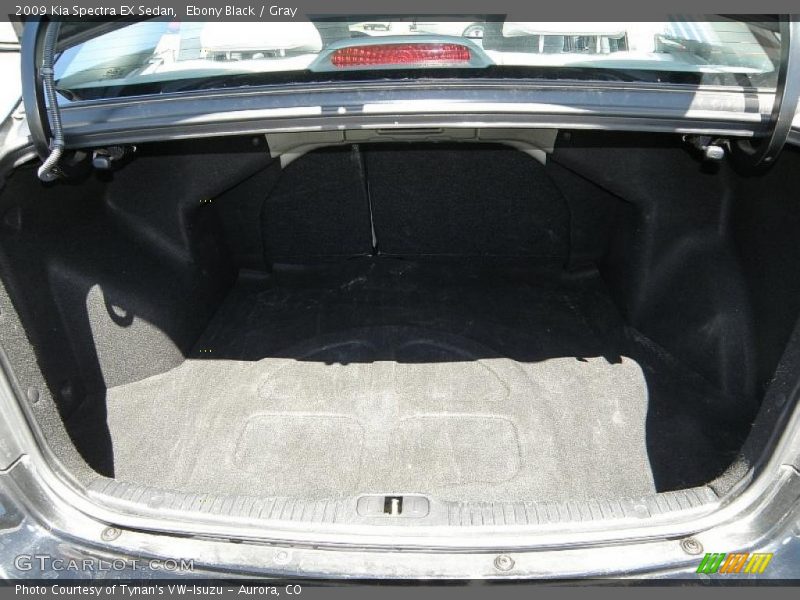 Ebony Black / Gray 2009 Kia Spectra EX Sedan