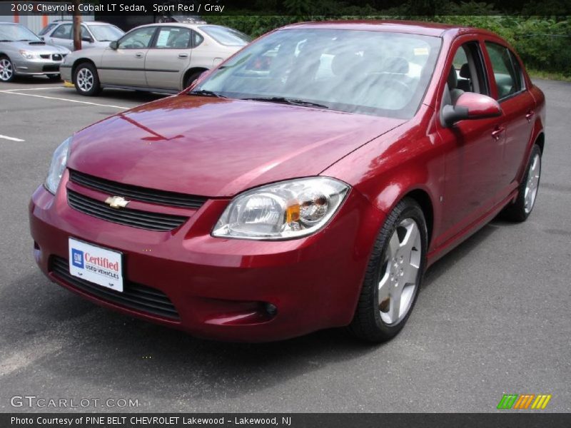 Sport Red / Gray 2009 Chevrolet Cobalt LT Sedan
