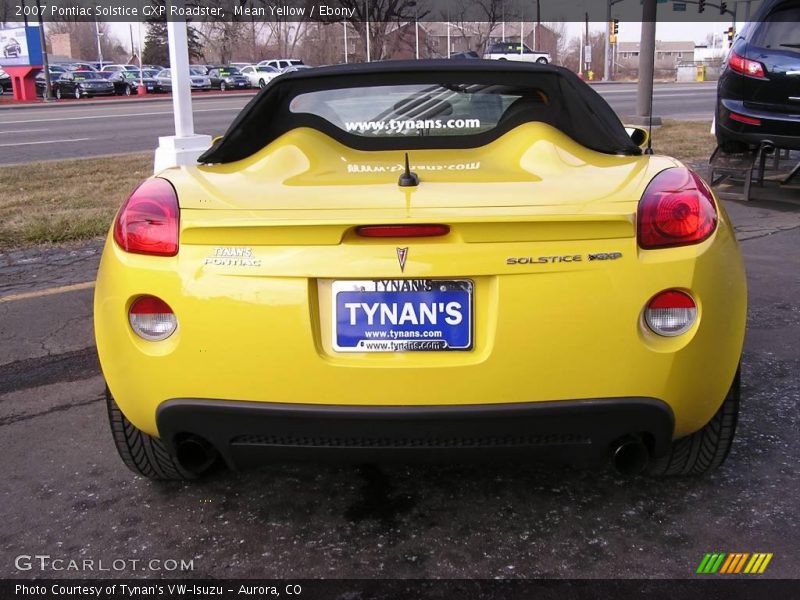 Mean Yellow / Ebony 2007 Pontiac Solstice GXP Roadster