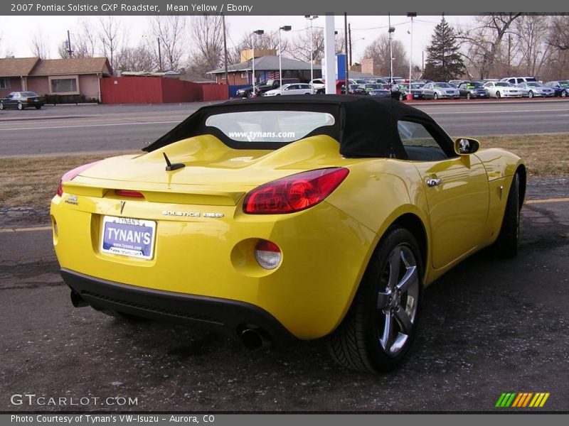 Mean Yellow / Ebony 2007 Pontiac Solstice GXP Roadster