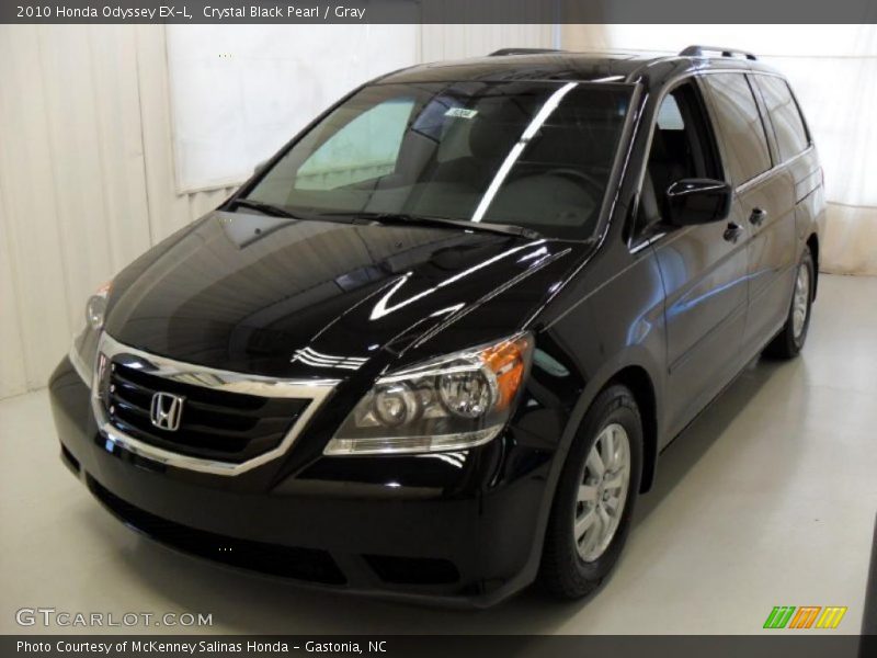 Crystal Black Pearl / Gray 2010 Honda Odyssey EX-L