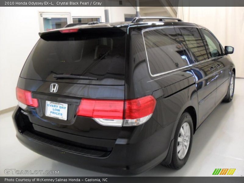 Crystal Black Pearl / Gray 2010 Honda Odyssey EX-L