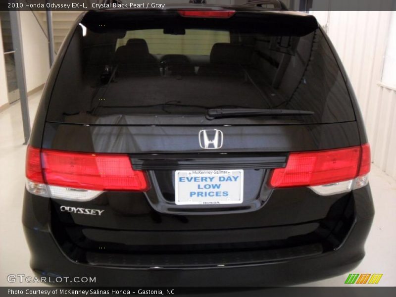 Crystal Black Pearl / Gray 2010 Honda Odyssey EX-L