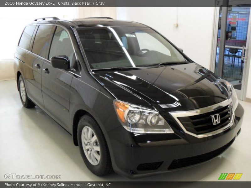 Crystal Black Pearl / Gray 2010 Honda Odyssey EX-L