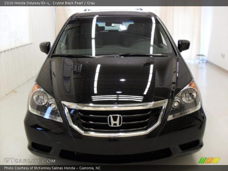 Crystal Black Pearl / Gray 2010 Honda Odyssey EX-L