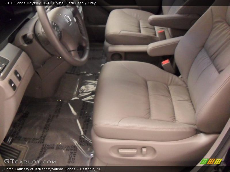Crystal Black Pearl / Gray 2010 Honda Odyssey EX-L