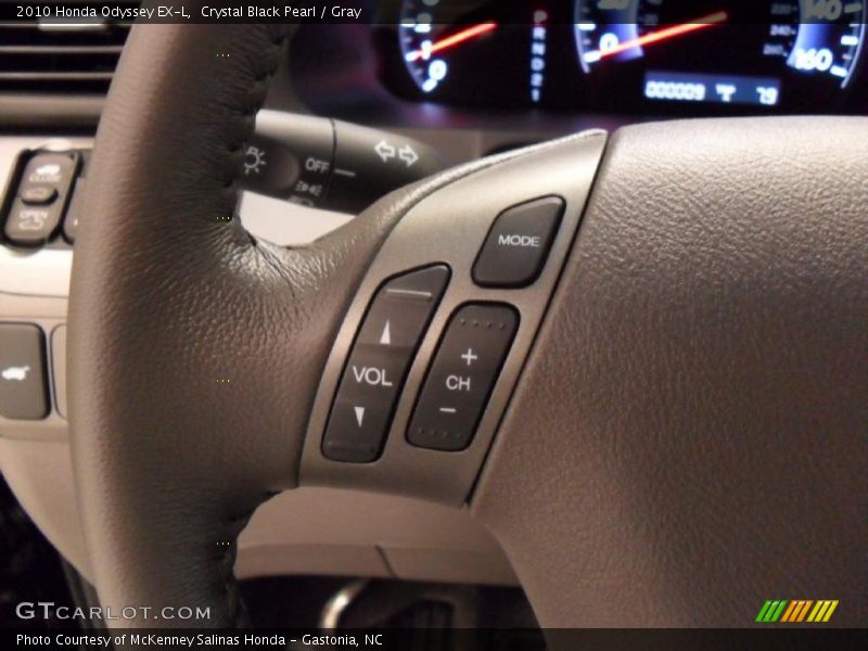 Crystal Black Pearl / Gray 2010 Honda Odyssey EX-L