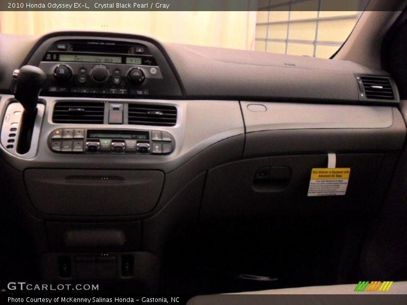 Crystal Black Pearl / Gray 2010 Honda Odyssey EX-L
