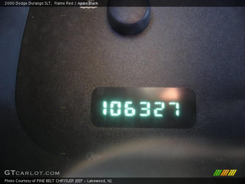 Flame Red / Agate Black 2000 Dodge Durango SLT