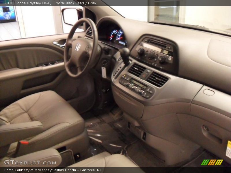 Crystal Black Pearl / Gray 2010 Honda Odyssey EX-L