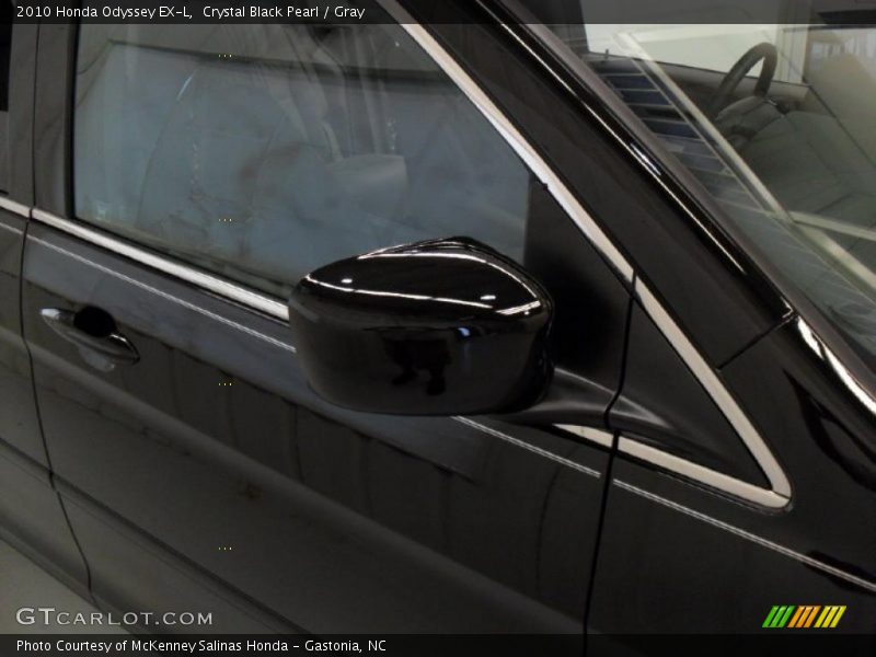 Crystal Black Pearl / Gray 2010 Honda Odyssey EX-L