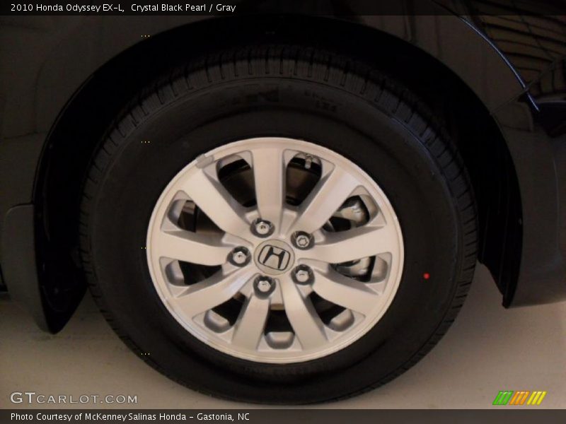 Crystal Black Pearl / Gray 2010 Honda Odyssey EX-L