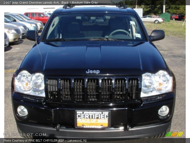 Black / Medium Slate Gray 2007 Jeep Grand Cherokee Laredo 4x4