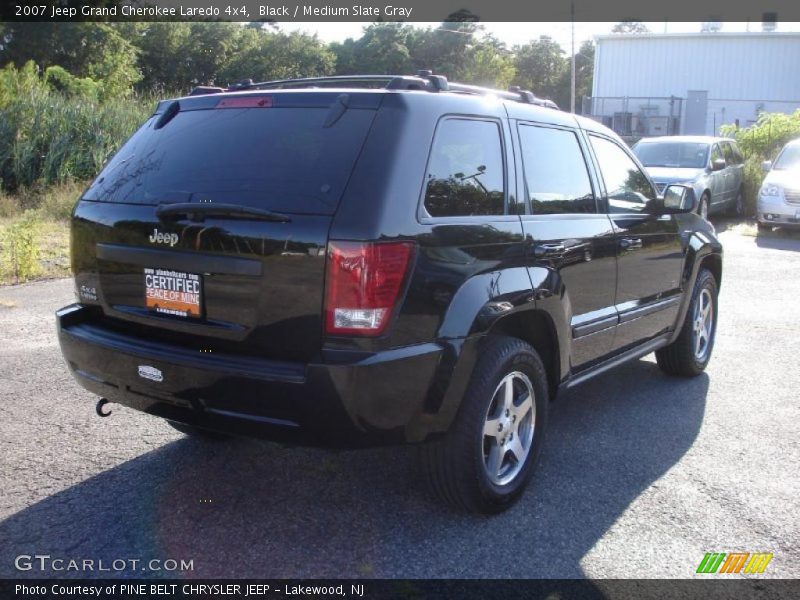 Black / Medium Slate Gray 2007 Jeep Grand Cherokee Laredo 4x4