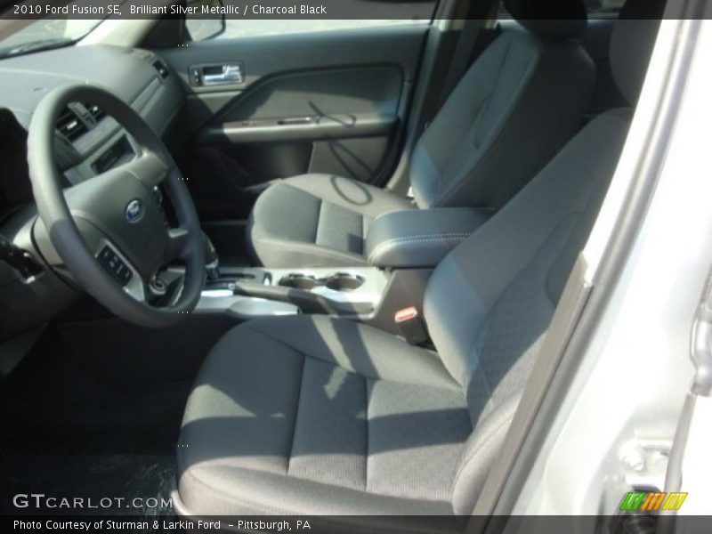 Brilliant Silver Metallic / Charcoal Black 2010 Ford Fusion SE