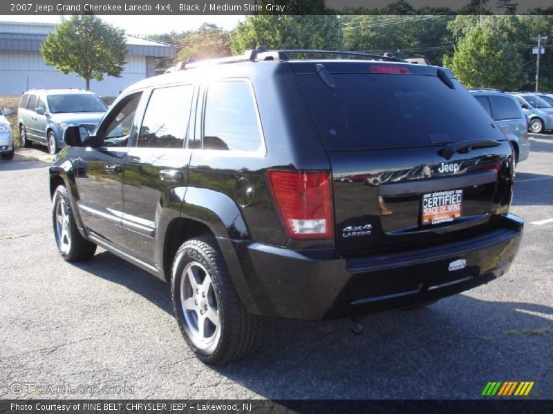 Black / Medium Slate Gray 2007 Jeep Grand Cherokee Laredo 4x4