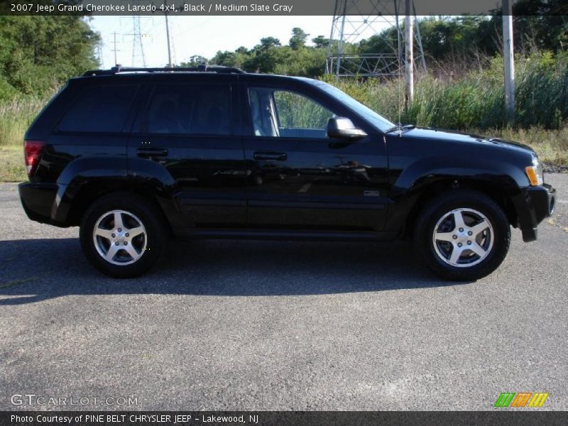 Black / Medium Slate Gray 2007 Jeep Grand Cherokee Laredo 4x4