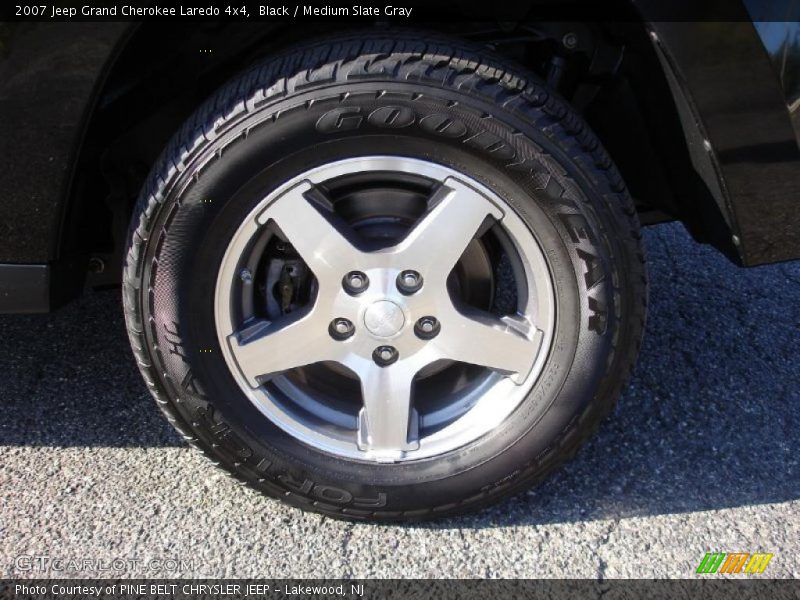 Black / Medium Slate Gray 2007 Jeep Grand Cherokee Laredo 4x4