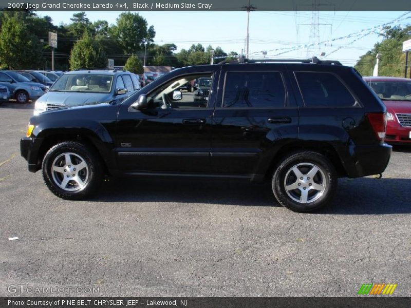 Black / Medium Slate Gray 2007 Jeep Grand Cherokee Laredo 4x4