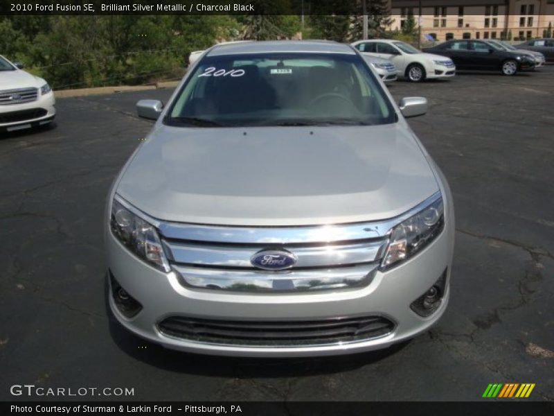 Brilliant Silver Metallic / Charcoal Black 2010 Ford Fusion SE