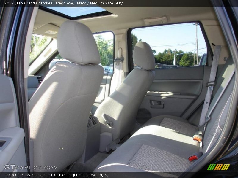 Black / Medium Slate Gray 2007 Jeep Grand Cherokee Laredo 4x4